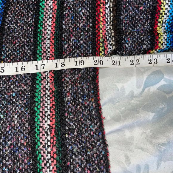 CONFECCIONES ARTILANA Mexican Baja Hoodie Women’s SMALL Rainbow Gray Pocket - Picture 5 of 7